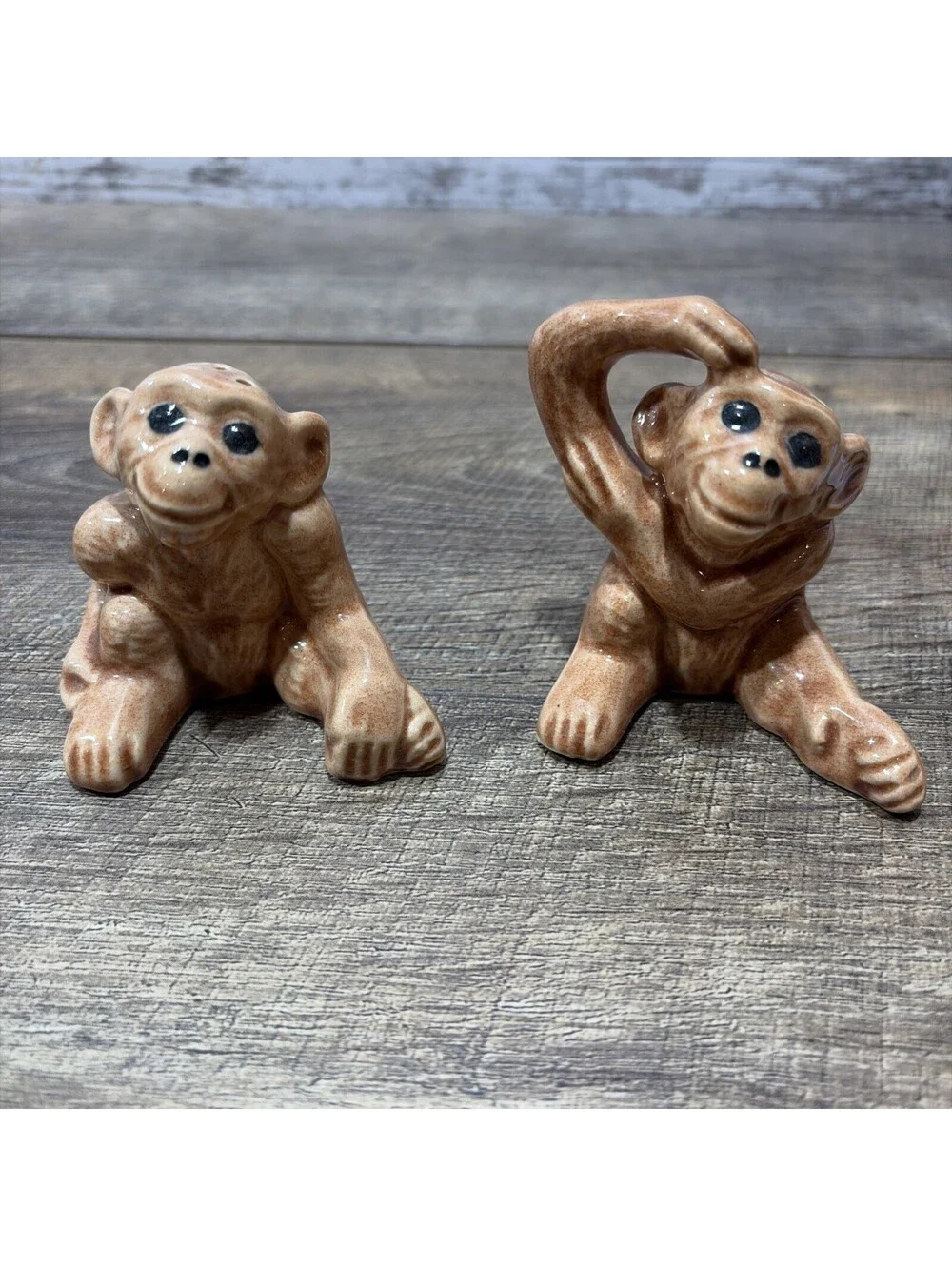 Vintage Monkeys Salt and Pepper Shakers